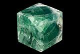 Polished Green Fluorite Cube - Mexico #153386-1